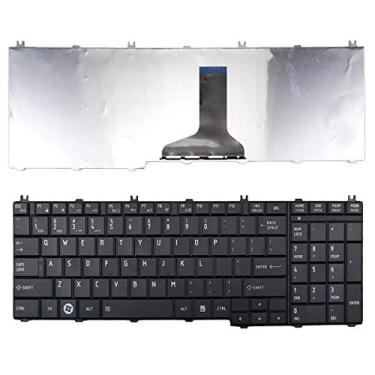 Imagem de Teclado de substituição para laptop Toshiba Satellite C650 C650D C655 C655D C660 C660D C665 C665D L550 L550D L650 L650D L655 L655D L670 L670D L675 L670D L675 5D L77 0 L750D L755 B350 Series US Layout