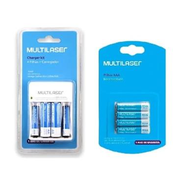 Imagem de Multi Carregador De Pilha 8 Pilhas AA 2 e 6 Pilhas AAA 1.5V Recarregáveis