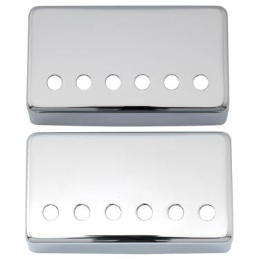 Imagem de Musiclily Kit Capa de Metal para Captador Guitarra Humbucker Braço e Ponte, Cromado