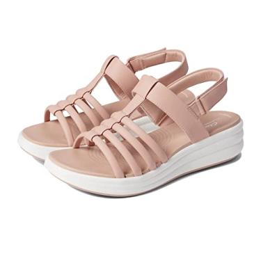 Imagem de Clarks Sandália anabela masculina Drift Ease, Cinza-acastanhado sintético, 8.5