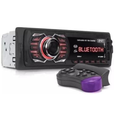 Imagem de Som Rádio Automotivo Bluetooth 240w, FM, USB e SD - KNUP