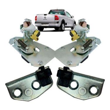 Imagem de Kit Fechadura Tampa Traseira Saveiro G2/g3/g4/g5/g6+ Batente - Univers