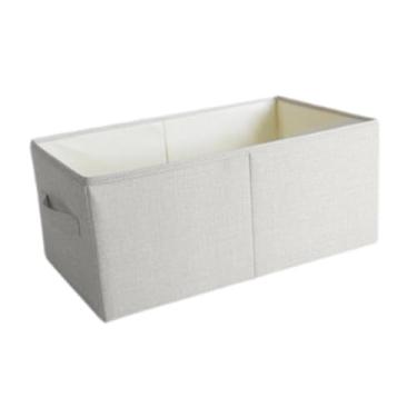 Imagem de DimyFew Caixa de Armazenamento de Roupas Dobrável Caixa de Armazenamento de Jeans Grande Capacidade Organizador de Armário Dobrável Organizador de Guarda-roup, Bege, XXL