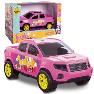 Imagem de Carrinho de brinquedo rosa lilás pick up menina princesa - SAMBA TOYS