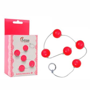 Imagem de Bolinha tailandesa em acrílico com corda em silicone tamanho p - ÊXTAS