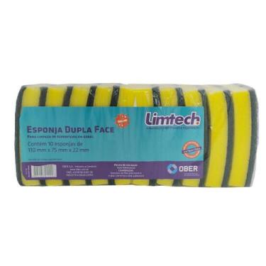 Imagem de Esponja Dupla Face 10 Unidades Limtech