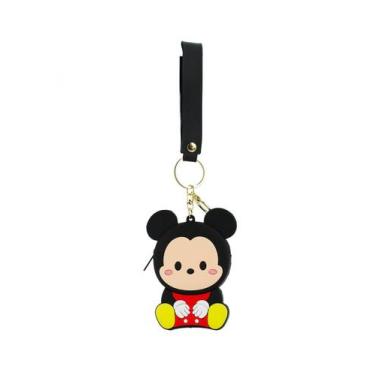 Imagem de Chaveiro Porta Moedas Mickey Silicone Tsum Tsum 11x8.5cm - Disney