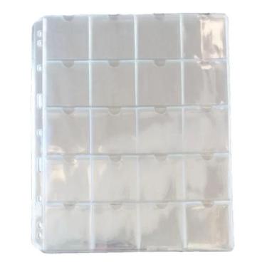 Imagem de 10 Folhas Plastico Para Moedas 20 Divisões Pccb/Mingt Sem