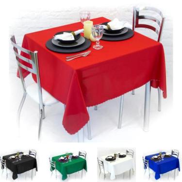 Imagem de Kit 15 Toalhas de Mesa Quadrada 4 Lugares 1,40 x 1,40 Lisa - Cozzilar,