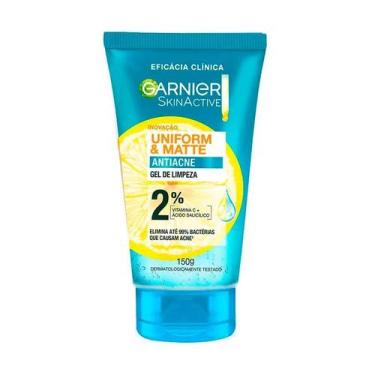 Imagem de Gel de Limpeza Facial Antiacne Garnier SkinActive Uniform & Matte 150g