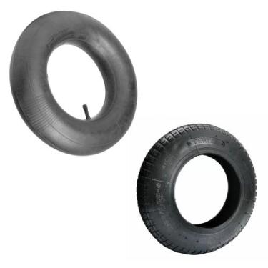 Imagem de Kit Pneu 3.25 X 8  2 Lonas Carriola 5901 - Fertak + Camara de Ar Carri