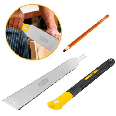 Imagem de Serrote Tipo japonês Ryoba Gyokucho 30cm Vonder Lâmina Dupla Rip e Cro