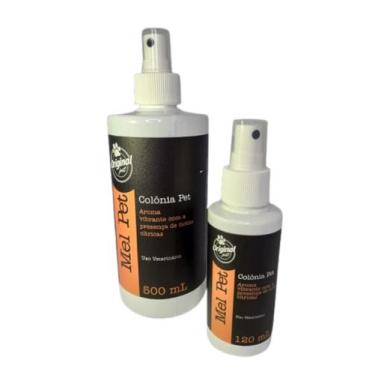 Imagem de Kit de Colônia Pet 120 ml e 500 mL Aroma Mel Pet para cães e gatos - O