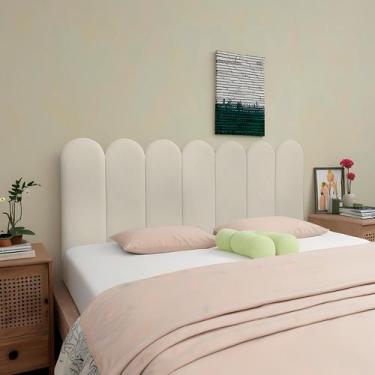 Imagem de Cabeceira Para Cama Box Modulada Nuvem 01 Placa 20x50 Autoadesiva - Ex