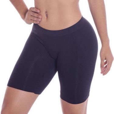 Imagem de Calcinha shorts boxer sem costura moda intima feminina Loba Lupo, Pret