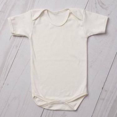 Imagem de Body bebê suedine manga curta 100% algodão - LETICIA CAT, Off white, R