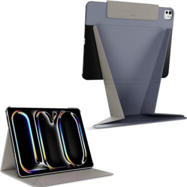 Imagem de MAGEASY Capa para tablet compatível com iPad Pro 2024 de 11 polegadas (M4), transforme o iPad em um monitor, capa fólio flutuante, resistente a arranhões e descoloração, suporte leve e portátil para