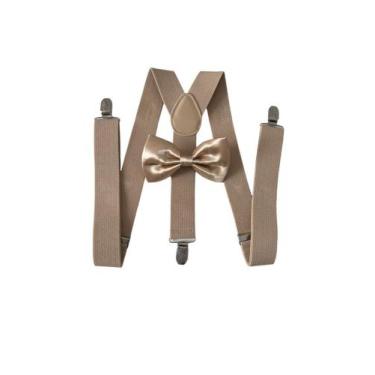 Imagem de 10 Kits Suspensório + Gravata Borboleta Adulto E Infantil R:244/247 - 