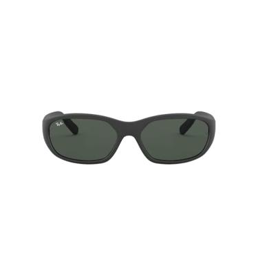 Imagem de Ray-Ban Men's RB2016 Daddy-O II Rectangular Sunglasses, Rubber Black/Green, 59 mm