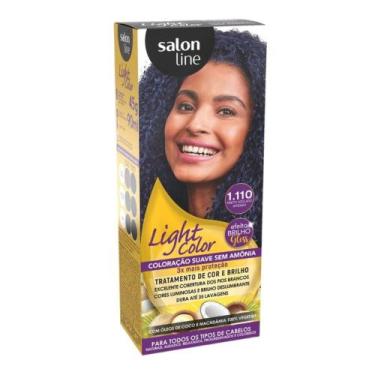 Imagem de Coloração suave salon line light color 1.110 preto azulado intenso