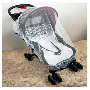 Imagem de Capa para Carrinho de Bebê com Mosquiteiro 02 Peças Diversas Cores - M
