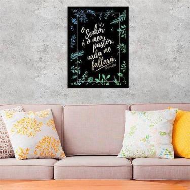 Imagem de Quadro Decorativo Salmo 23 - O Senhor é Meu Pastor 45x34cm - Quadros O