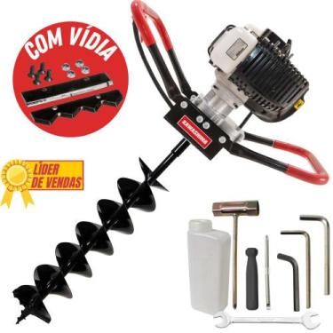 Imagem de Perfurador de Solo Kawashima ED43EBD 2T Com Broca Duplo Espiral 80x15c