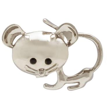 Imagem de Broche Ratinho BRG0007 - Akasaki, Prateado