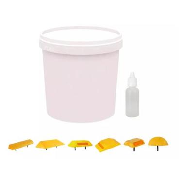 Imagem de 4kg De Cola Para Fixação + Catalisador - Transito Livre, Branco
