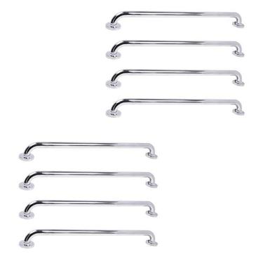 Imagem de Barra de Apoio 70cm Inox Kit 8 Unidades Idoso Criança Gestante Deficie