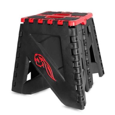 Imagem de Cavalete Off Road Dobrável Amx Universal Motocross Trilha Enduro, Verm