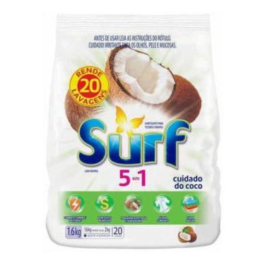 Imagem de Lava Roupas Em Pó Surf Coco Pct 1.6 Kg - Cuidado Do Coco