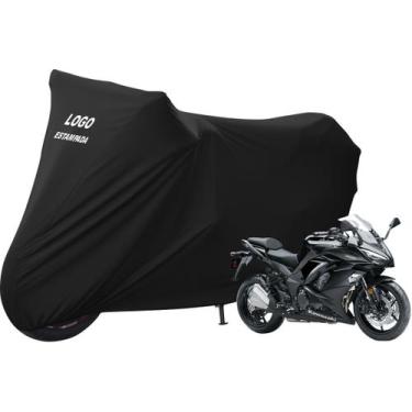 Imagem de Capa De Cobrir Moto Kawasaki Ninja 1000 Não Risca Pintura - Mz, Preta