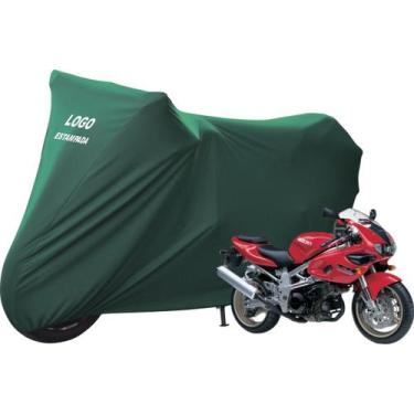 Imagem de Capa De Cobrir Moto Suzuki TL 1000 Não Risca Pintura - Mz, Verde