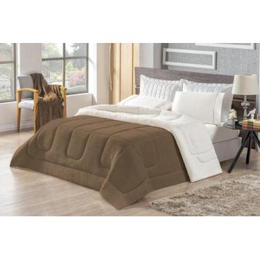 Imagem de Coberdrom Casal Queen Sherpa Edredom Cobertor Pele Carneiro - GABY ENX