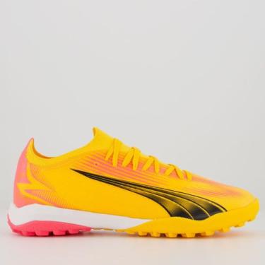 Imagem de Chuteira Puma Ultra Match TT BDP Society Laranja Neon, 42