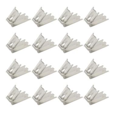 Imagem de Nicerity 16 peças de clipes de prateleira de geladeira 4 cm clipe de prateleira de freezer suporte de prateleira de refrigerador clipe de prateleira comercial para geladeira (prata)