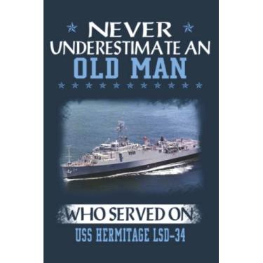 Imagem de USS Hermitage LSD-34 Veterans Day Father Day: Study Notebook, 6 x 9 inches, 120 pages