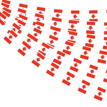 Imagem de Bandeiras canadenses pequenas bandeiras canadenses de 1,8 m e 60 bandeiras em miniatura bandeiras do Canadá para inauguração, festival olímpico, decorações de celebração esportiva de grande