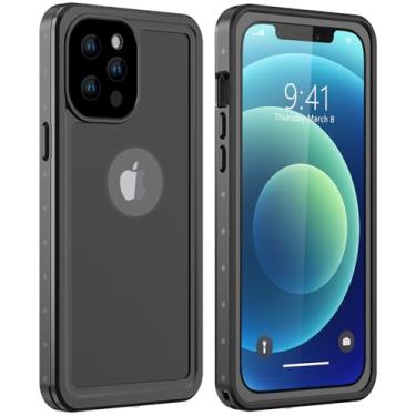 Imagem de ZWWADR Capa à prova d'água projetada para iPhone 12 Pro Max, à prova de choque, à prova de poeira, com protetor de tela integrado, capa protetora para celular para iPhone 12 Pro Max de 6,7 polegadas