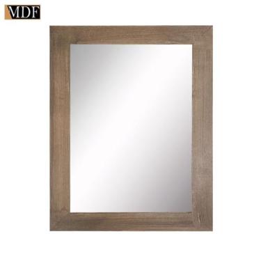 Imagem de Espelho com Moldura Multiuso 30x40 Mdf Madeira Decorada - ATACADÃO DO 