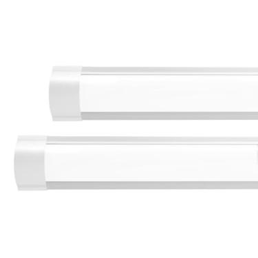 Imagem de Kit 2 Luminária Tubular Sobrepor Led Linear 18w 60cm Frio