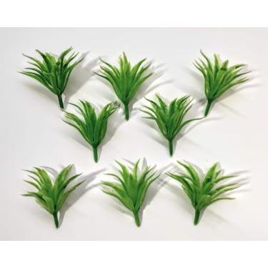 Imagem de 10 mini Plantas H= 2,5 Cm artificial Arbusto Jardim Maquete Arquitetura Vegetação dioramas