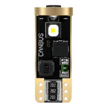 Imagem de Lâmpada Led T10 W5w 3 Smd 3838 Canbus Âmbar - Par (Âmbar - T10/168/W5W/194)