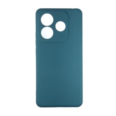 Imagem de Capa Capinha Case Compativel com Xiaomi Redmi Note 14 Silicone Macia Aveludada Forro Interno Com Proteção De Câmera Verde Musgo