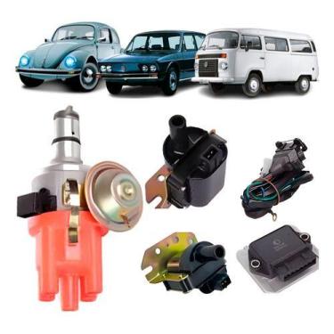 Imagem de Kit Ignição Distribuição Eletrônica Fusca Brasilia Kombi - MQ