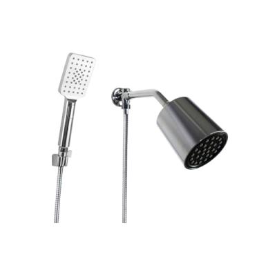 Imagem de Ducha Chuveiro Redondo em ABS com Chuveirinho de Mão ABS