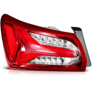 Imagem de LBRST Conjunto de lanterna traseira adequado para Chevy Malibu 2019-2022 lente do lado esquerdo cor transparente GM2804143 84595944