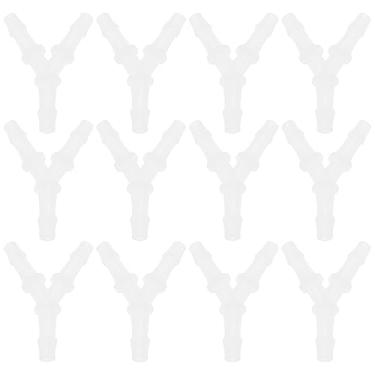 Imagem de The Lord of the Tools 12 conectores de bomba de ar de aquário de 4,8 mm, conectores de tubulação de linha aérea em forma de Y, válvula de ar de aquário para linha de ar de 3/40.6 cm