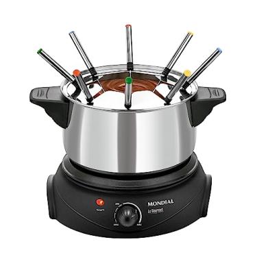 Imagem de MONDIAL Panela Elétrica de Fondue, Preto/Prata, 1200W, 110V - FD-02